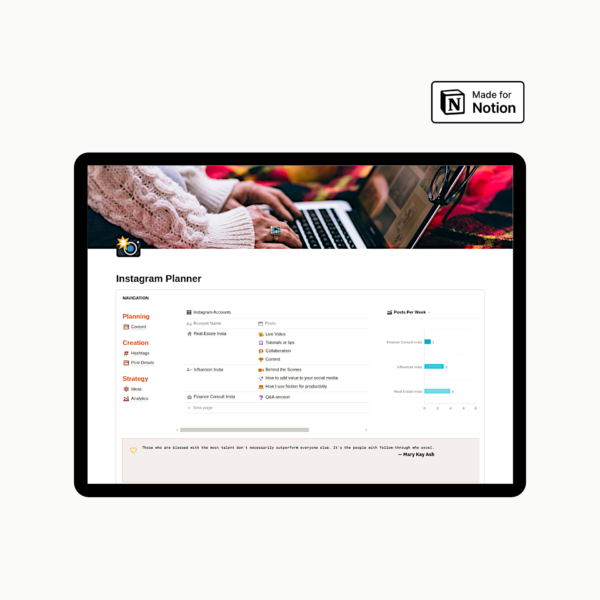 Notion Instagram Planner