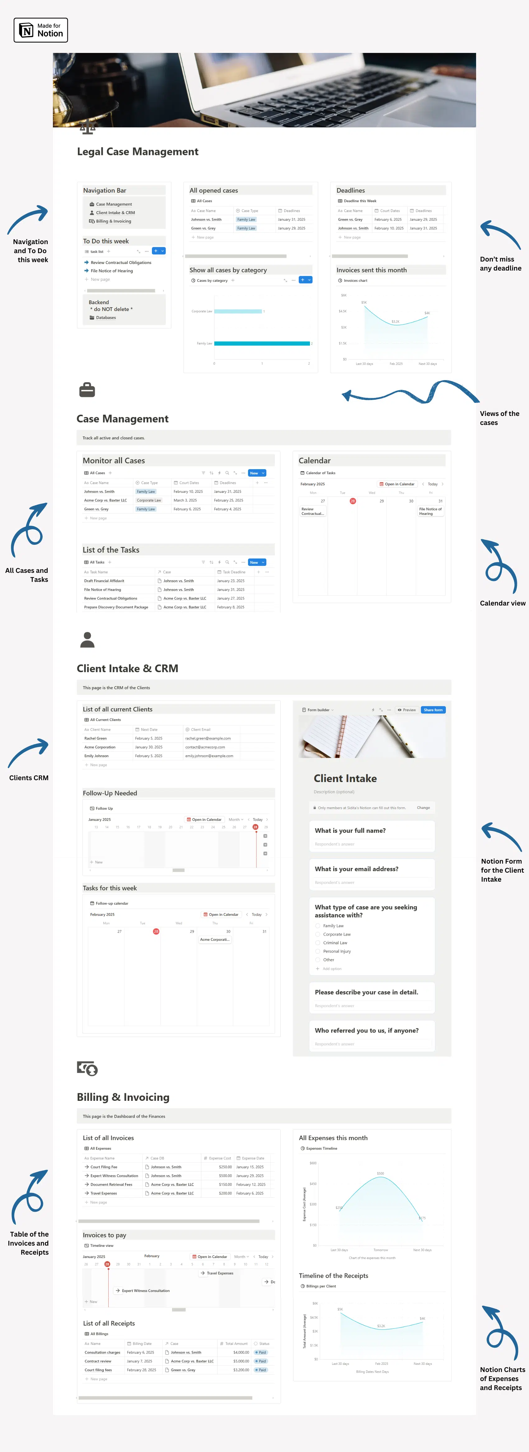 Notion Legal Firms Template